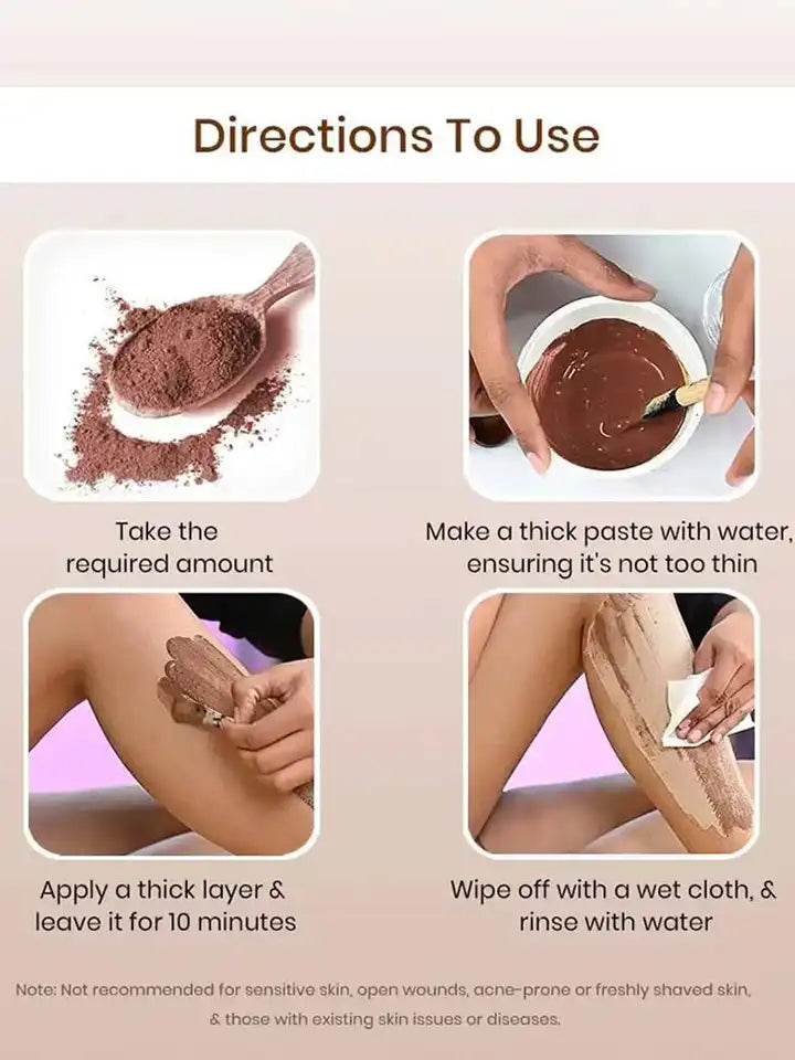 MEOW Hair Removal Wax Powder for Body, Arms & Legs